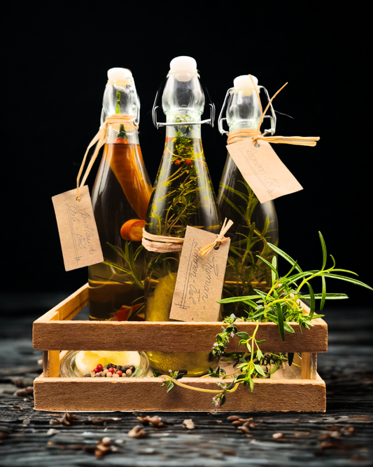 Aromatische DIY Kräuteröle für Zuhause oder als Geschenk