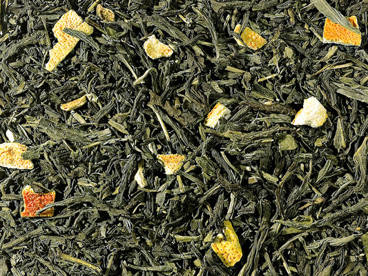 Grüntee China Senche Earl Grey Bergamotte